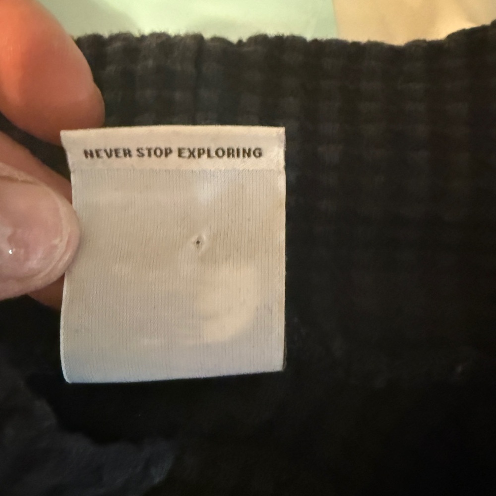 The North Face Black Waffle Knit Mock Neck Sweatshirt M - Picture 10 of 16